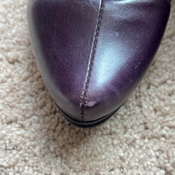 Lola Torres Leather Ankle Boots (eggplant) - Picture 12 of 13